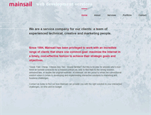 Tablet Screenshot of mainsail.com